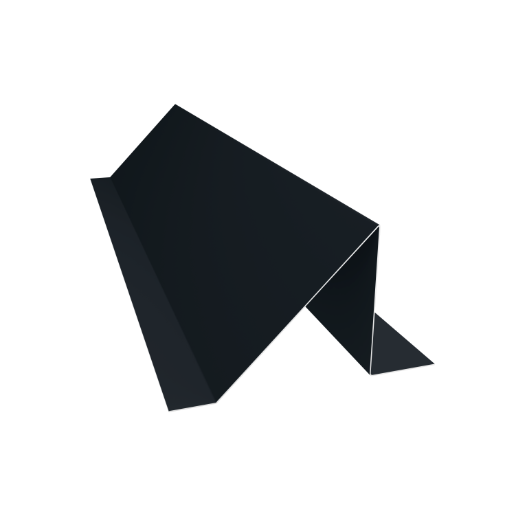 Планка снегозадержания 0,45 PE-Double с пленкой RAL 9005 черный (3м)