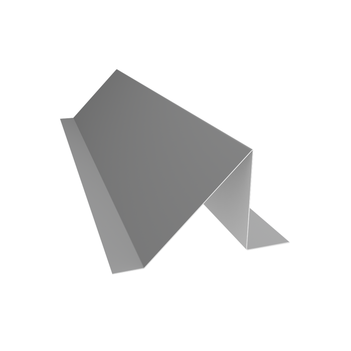 Планка снегозадержания 0,5 Satin с пленкой RAL 9006 бело-алюминиевый (3м)