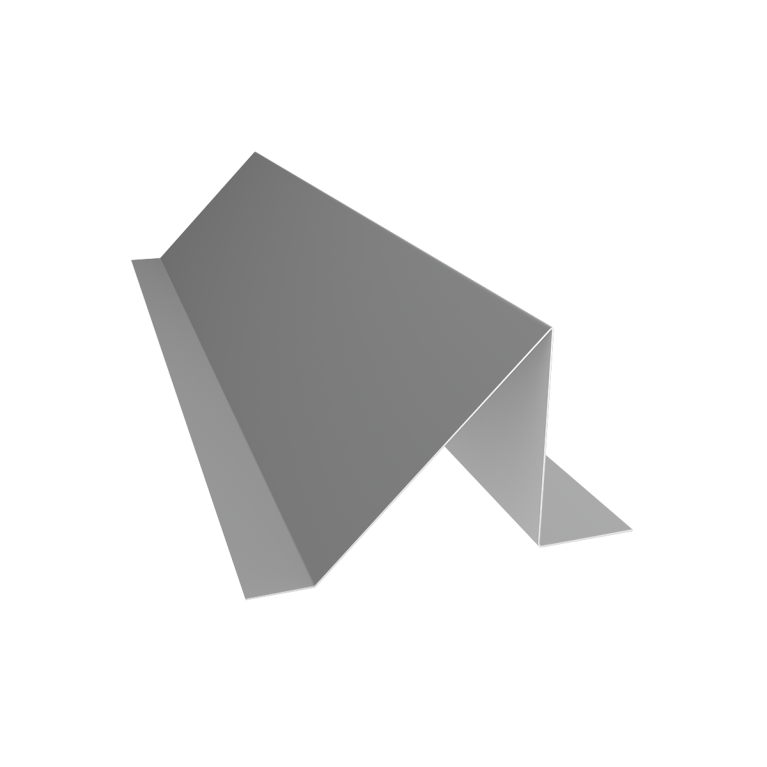 Планка снегозадержания 75х115 0,45 PE с пленкой RAL 9006 бело-алюминиевый (3м)