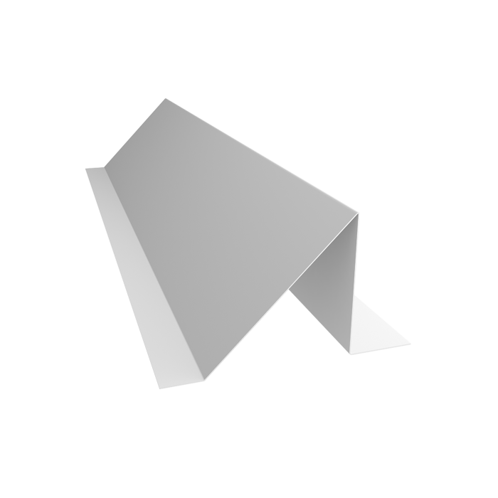 Планка снегозадержания 75х115 0,5 Satin с пленкой RAL 9003 сигнальный белый (2м)