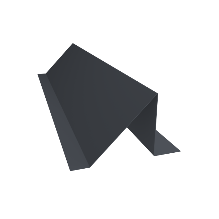 Планка снегозадержания малая 0,4 PE-Double с пленкой RAL 7024 мокрый асфальт (2м)