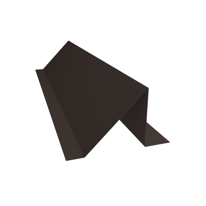 Планка снегозадержания малая 0,4 PE-Double с пленкой RR 32 темно-коричневый (3м)