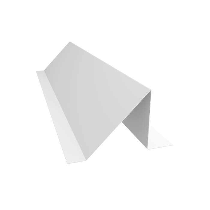 Планка снегозадержания малая 0,7 PE с пленкой RAL 9003 сигнальный белый (3м)