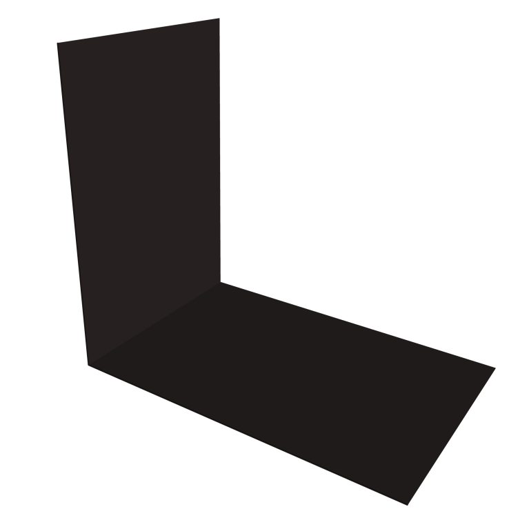 Планка снегозадержания усиливающая 0,5 Drap RAL 9005 черный (2м)