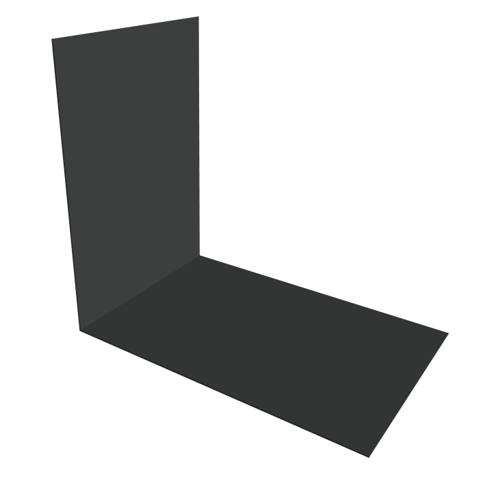 Планка снегозадержания усиливающая 0,5 Satin Matt RAL 7016 антрацитово-серый (2м)