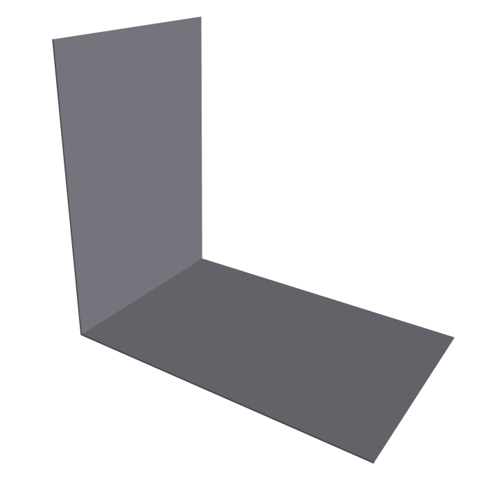 Планка снегозадержания усиливающая 0,5 Satin с пленкой RAL 7004 сигнальный серый (3м)