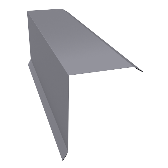 Планка торцевая 150х100 0,4 PE с пленкой RAL 7004 сигнальный серый (3м)