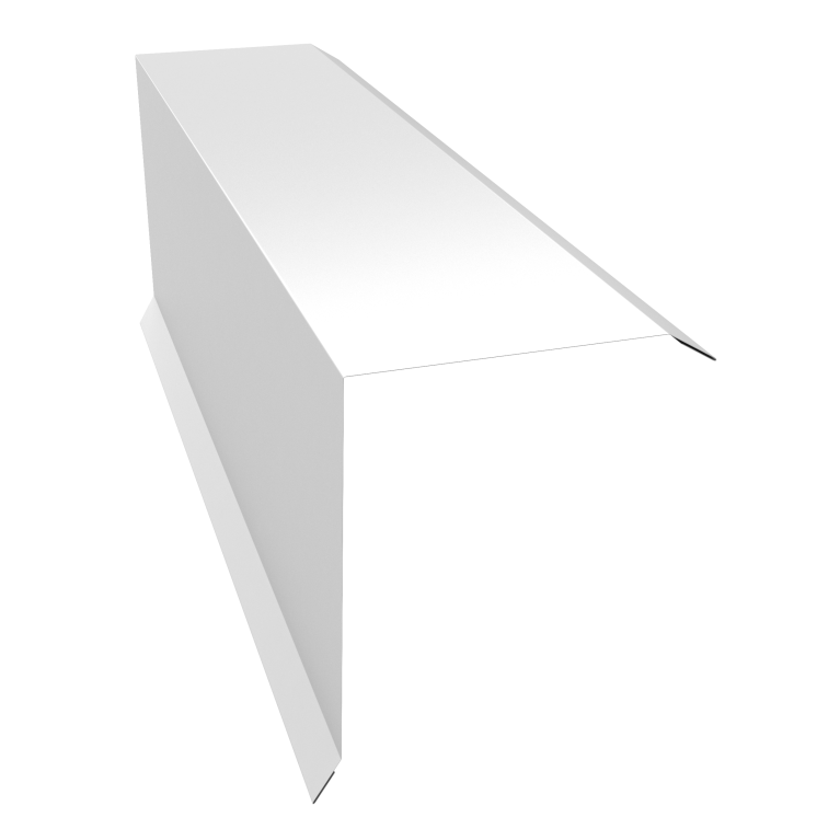 Планка торцевая 150х100 0,4 PE с пленкой RAL 9003 сигнальный белый (2м)