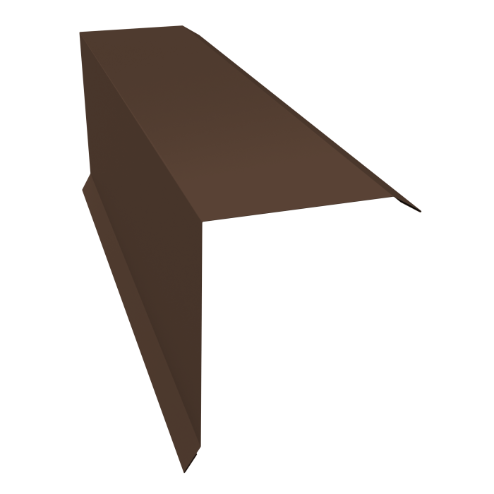 Планка торцевая 150х100 0,5 PE с пленкой RAL 8017 шоколад (3м)