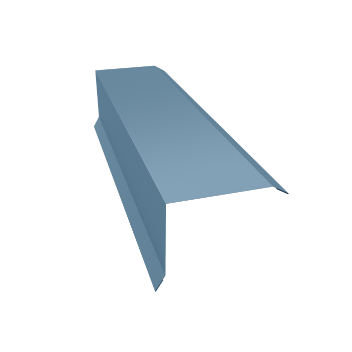 Планка торцевая 80х100 0,45 Drap TX RAL 5024 пастельно-синий (2м)