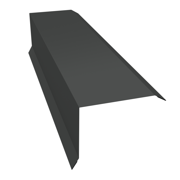 Планка торцевая 80х100 0,5 GreenCoat Pural BT, matt RR2H3 (RAL 7016 антрацитово-серый) (3м)