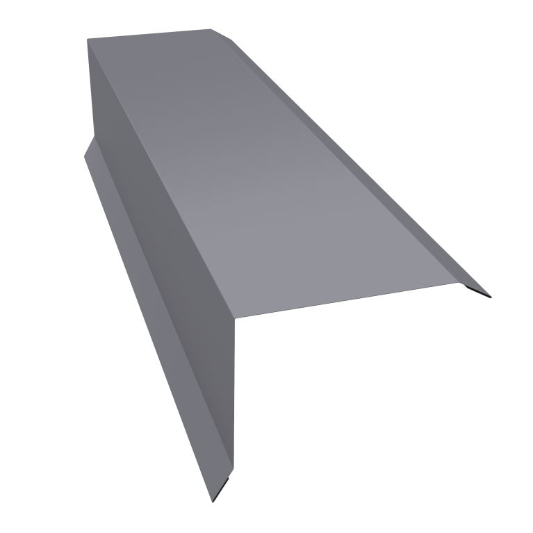 Планка торцевая 80х100 0,5 PE с пленкой RAL 7004 сигнальный серый (3м)