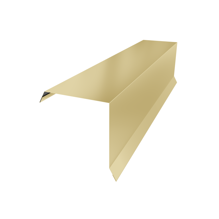 Планка торцевая 95х95 0,4 PE с пленкой RAL 1014 слоновая кость (3м)