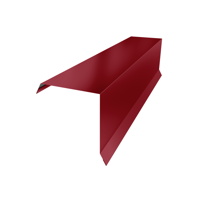 Планка торцевая 95х95 0,45 PE с пленкой RAL 3003 рубиново-красный (3м)