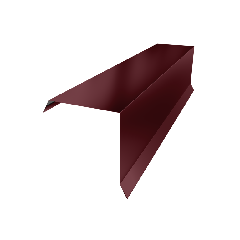Планка торцевая 95х95 0,45 PE с пленкой RAL 3005 красное вино (2м)