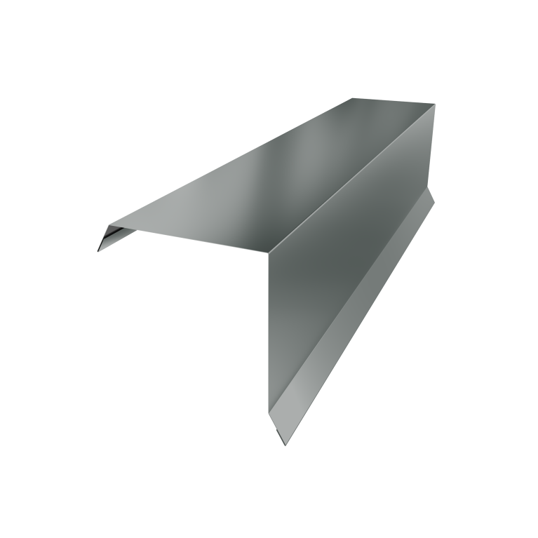 Планка торцевая 95х95 0,45 PE с пленкой RAL 7005 мышино-серый (3м)