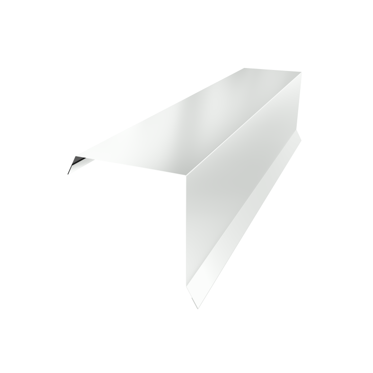 Планка торцевая 95х95 0,45 PE с пленкой RAL 9003 сигнальный белый (2м)