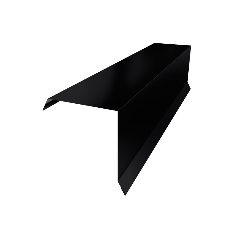 Планка торцевая 95х95 0,5 PurPro Matt 275 RAL 9005 черный (3м)