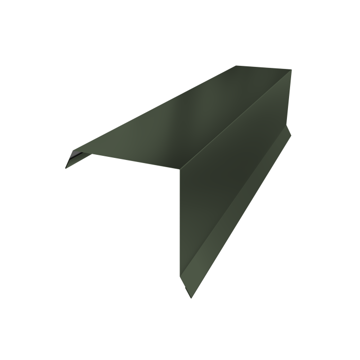 Планка торцевая 95х95 0,5 Satin Matt TX RAL 6020 хромовая зелень (3м)