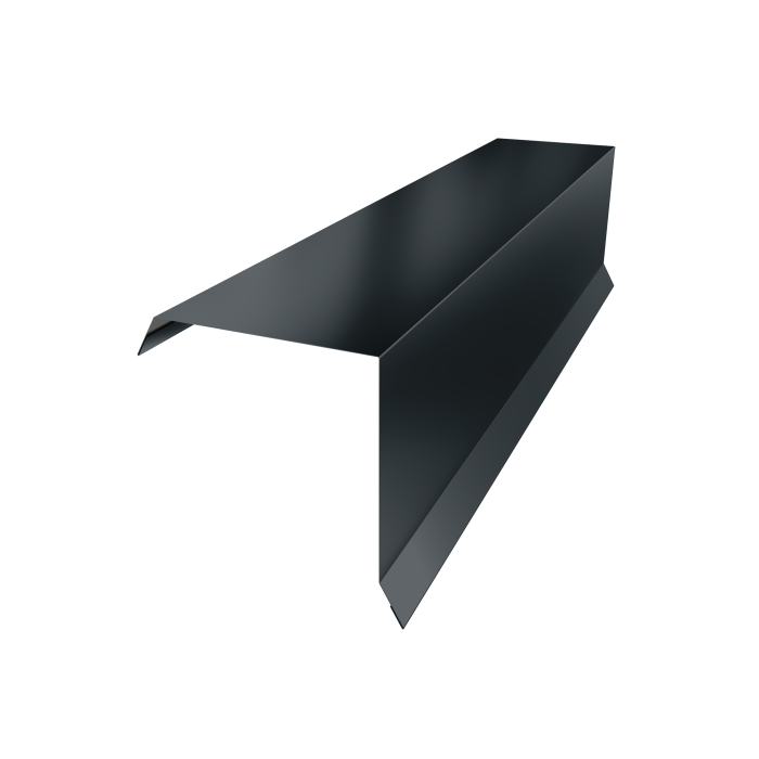 Планка торцевая 95х95 0,5 Satin с пленкой RAL 7016 антрацитово-серый (3м)