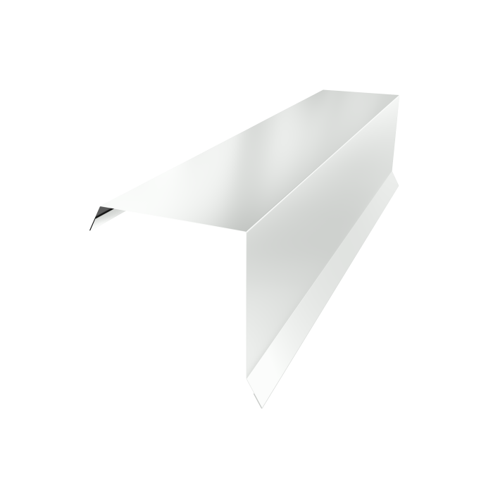 Планка торцевая 95х95 0,7 PE с пленкой RAL 9003 сигнальный белый (2м)