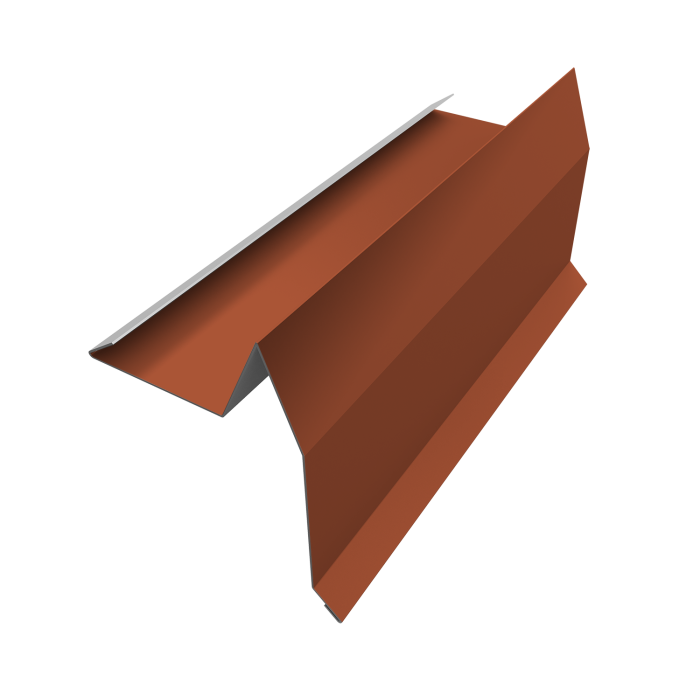 Планка торцевая для шифера 0,45 Drap TX RAL 8004 терракота (2м)