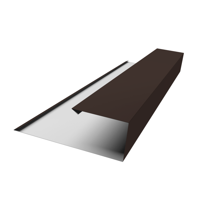 Планка торцевая страховочная Grand Line 0,5 PurPro с пленкой RR 32 темно-коричневый (2м)