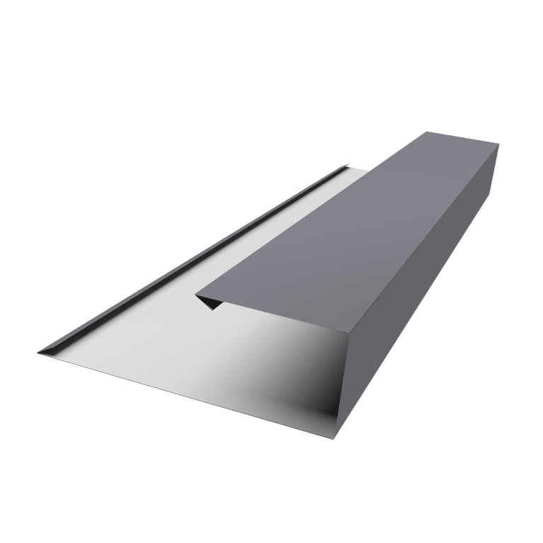 Планка торцевая страховочная Grand Line 0,5 Satin с пленкой RAL 7004 сигнальный серый (3м)