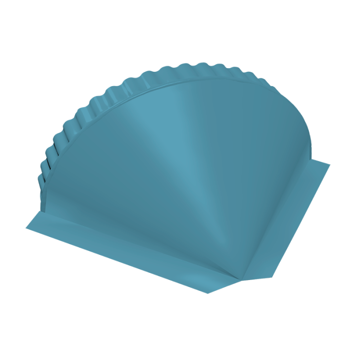 Заглушка конусная 0,45 Drap TX RAL 5024 пастельно-синий