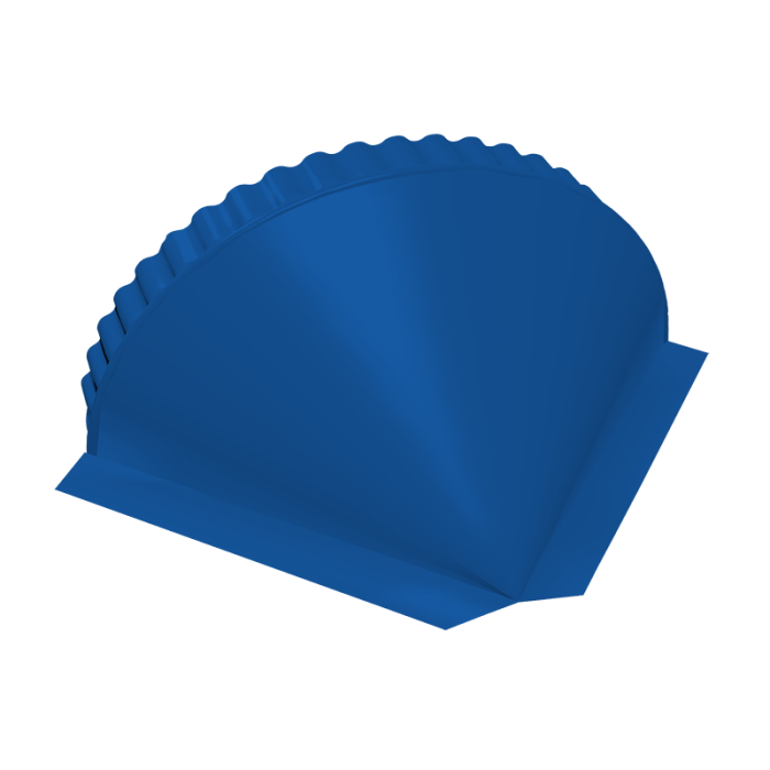 Заглушка конусная 0,45 PE RAL 5005 сигнальный синий