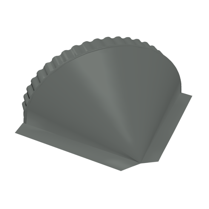 Заглушка конусная 0,45 PE RAL 7005 мышино-серый