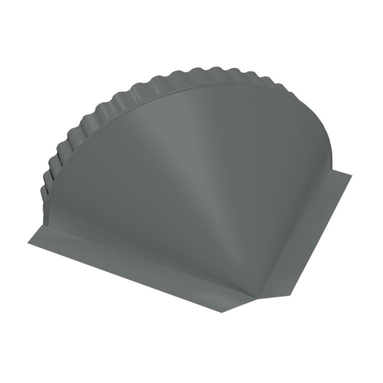 Заглушка конусная 0,45 PE RAL 7005 мышино-серый