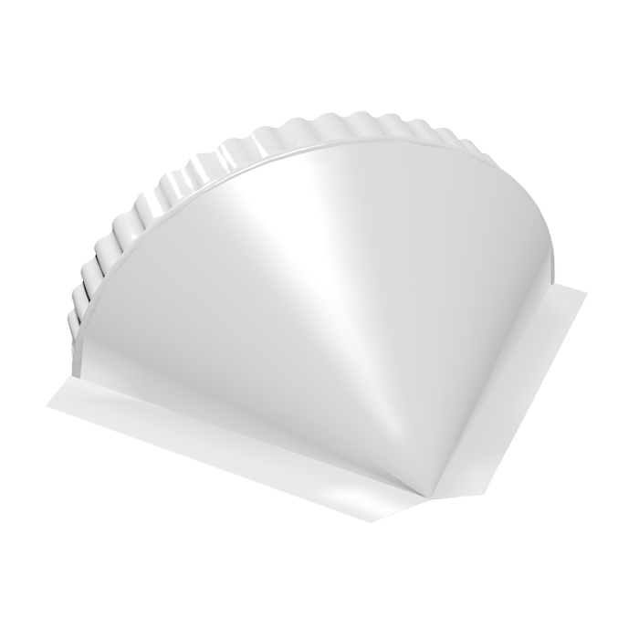 Заглушка конусная 0,45 PE RAL 9003 сигнальный белый