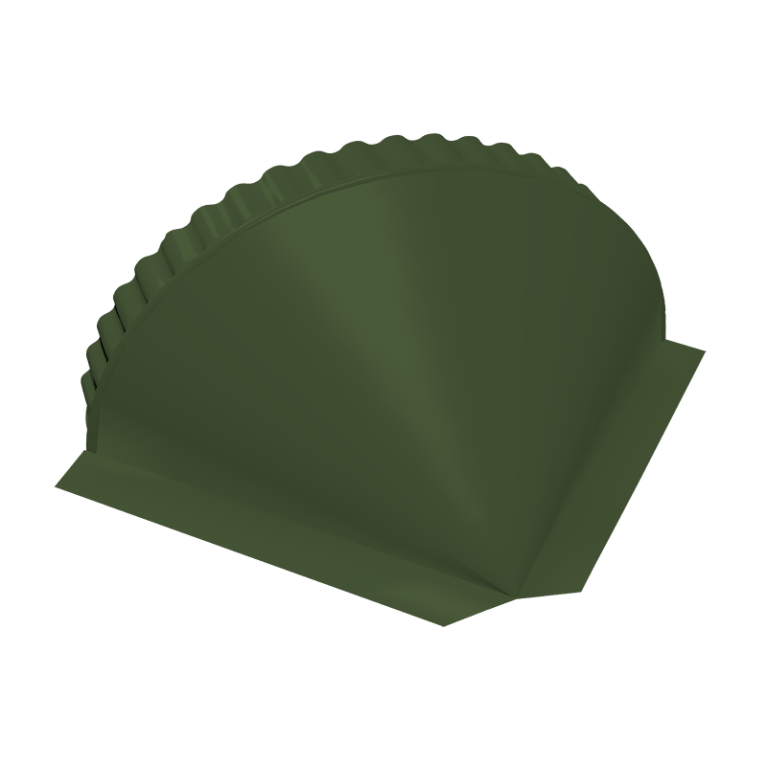 Заглушка конусная 0,5 Satin Matt TX RAL 6020 хромовая зелень