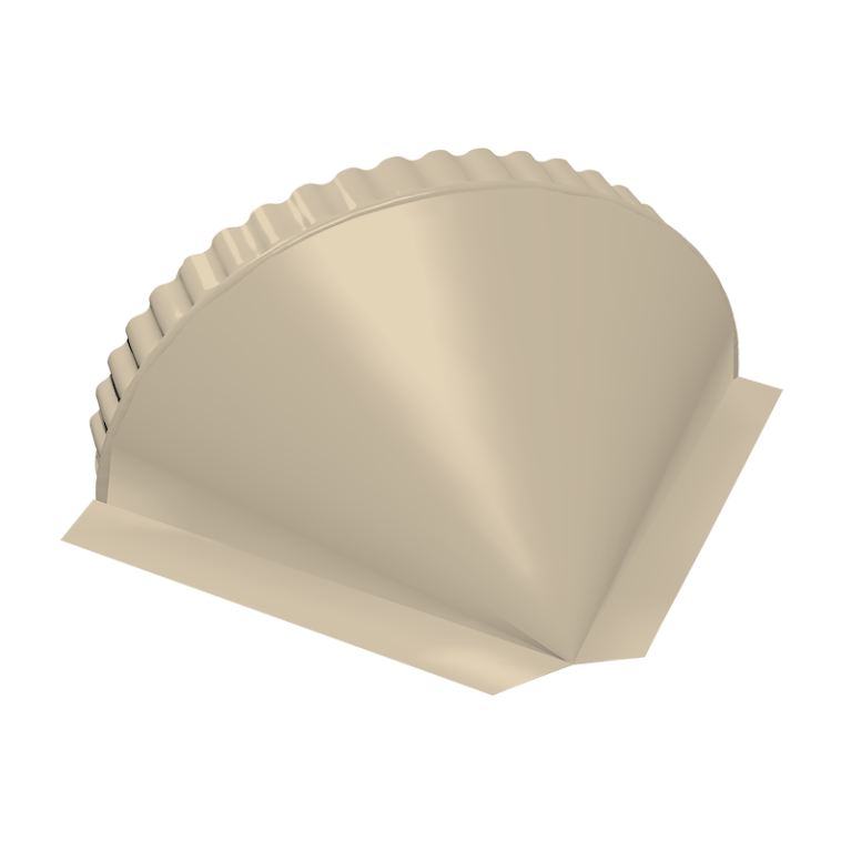 Заглушка конусная 0,5 Satin RAL 1015 светлая слоновая кость