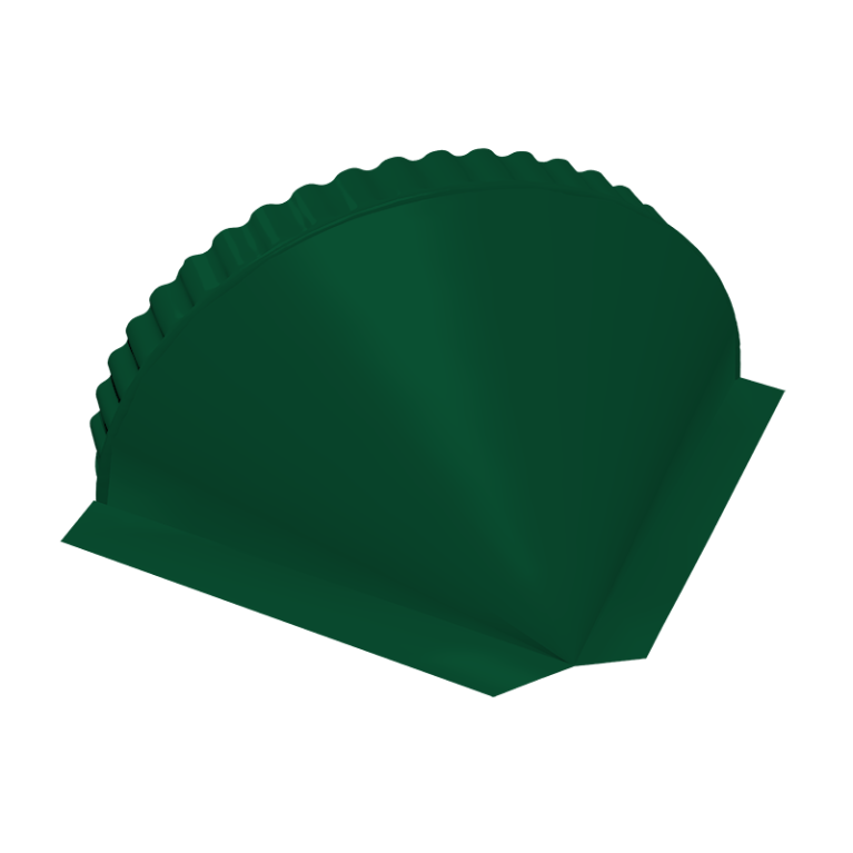 Заглушка конусная 0,5 Satin RAL 6005 зеленый мох