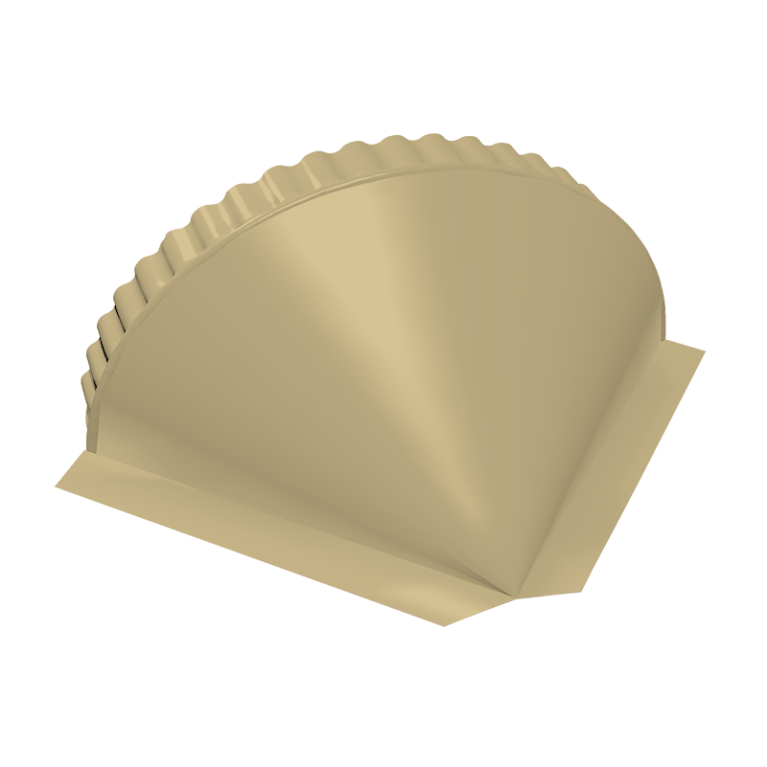 Заглушка малая конусная 0,45 PE RAL 1014 слоновая кость