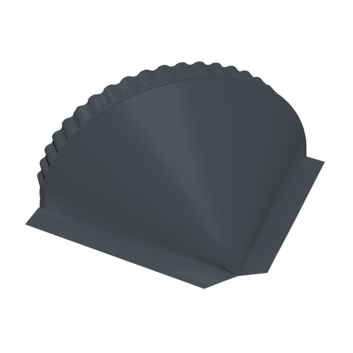 Заглушка малая конусная 0,5 Drap TX RAL 7024 мокрый асфальт