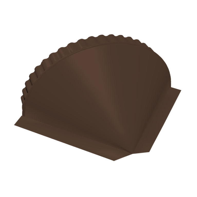 Заглушка малая конусная 0,5 PurPro Matt 275 RAL 8017 шоколад