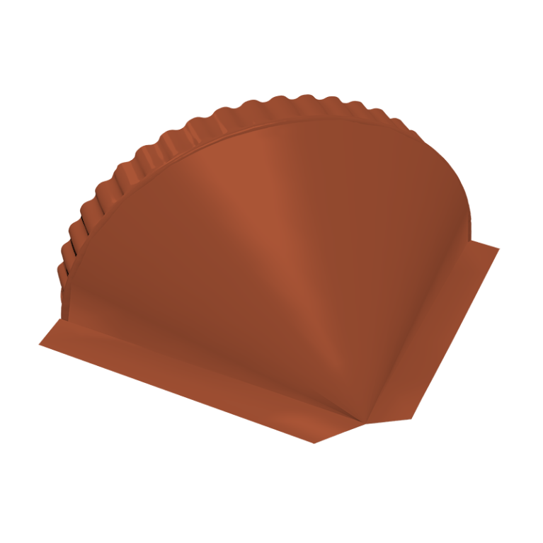 Заглушка малая конусная 0,5 Satin RAL 8004 терракота