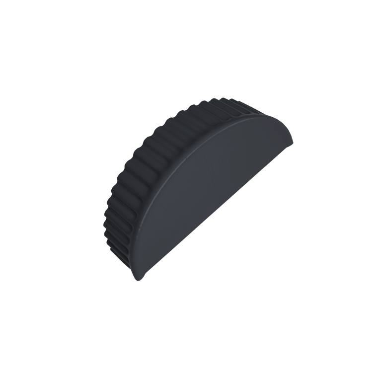 Заглушка малая торцевая 0,45 Drap RAL 7024 мокрый асфальт