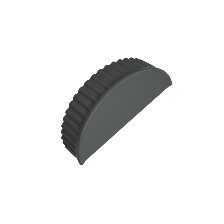 Заглушка малая торцевая 0,45 PE RAL 7005 мышино-серый