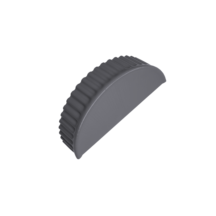 Заглушка торцевая 0,45 Drap TX RAL 7004 сигнальный серый