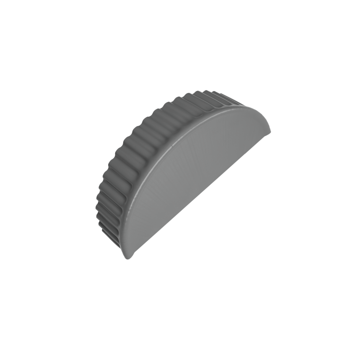 Заглушка торцевая 0,45 PE RAL 9006 бело-алюминиевый