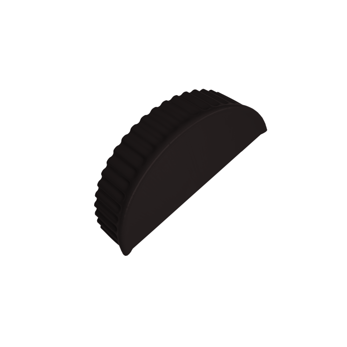 Заглушка торцевая 0,5 PurLite Matt RAL 9005 черный