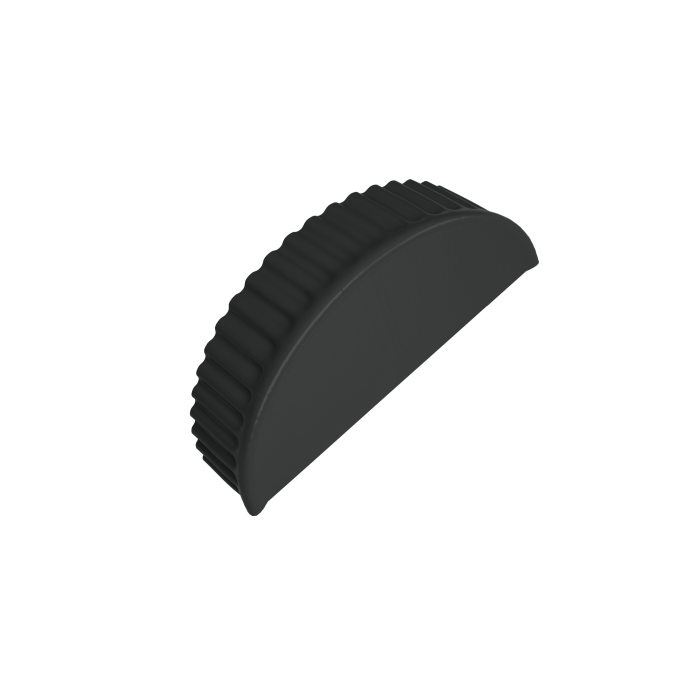 Заглушка торцевая 0,5 Satin Matt RAL 7016 антрацитово-серый