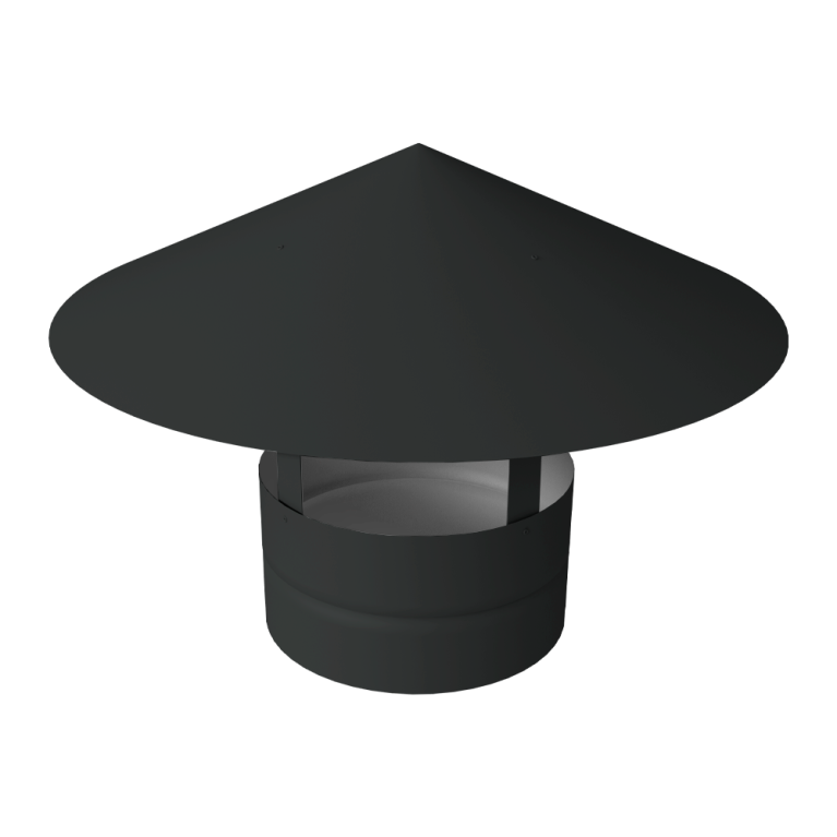 Дымник на трубу круглый d250 0,5 Satin Matt с пленкой RAL 7016 антрацитово-серый