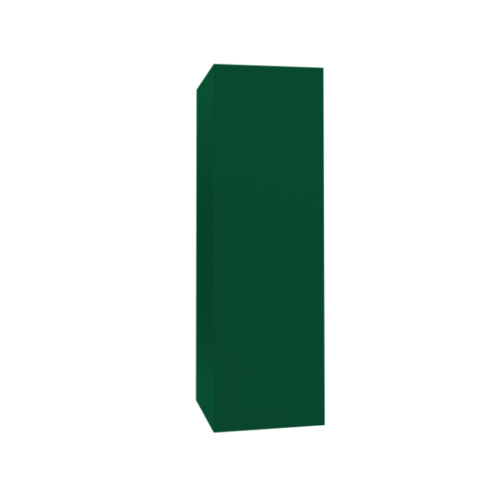 Кожух прямой д1640/ш1000/в1560 0,5 Satin с пленкой RAL 6005 зеленый мох