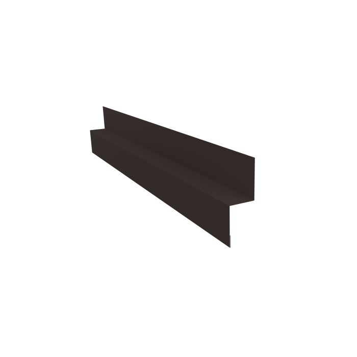 Отлив для сегментного кожуха на трубу 0,5 PurLite Matt RR 32 темно-коричневый (2м)