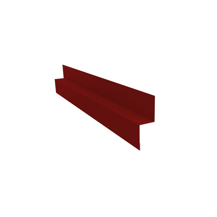 Отлив для сегментного кожуха на трубу 0,5 Satin с пленкой RAL 3011 коричнево-красный (3м)
